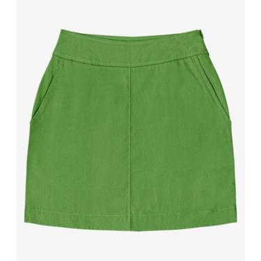 Imagem de Saia Curta Feminina Com Bolsos Endless Verde, P, Verde
