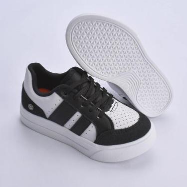 Imagem de Tênis K360 Ultra Leve Preto Branco e Preto, 36, Preto, Branco
