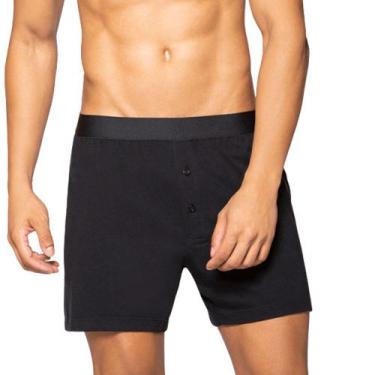 Imagem de Cueca Lupo Samba Canção Malha Touch com Abertura 18610-001, Preto, P