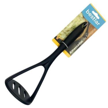 Imagem de Amassador de Batata de Silicone Preto - Bestlar, Vermelho