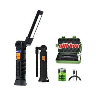 Imagem de Lanterna LED COB Portátil Recarregável Com Bateria Embutida, Lanterna 