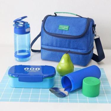Imagem de Conjunto Lancheira Térmica, Pote P/ Lanche Com Garrafa E Porta Acessór