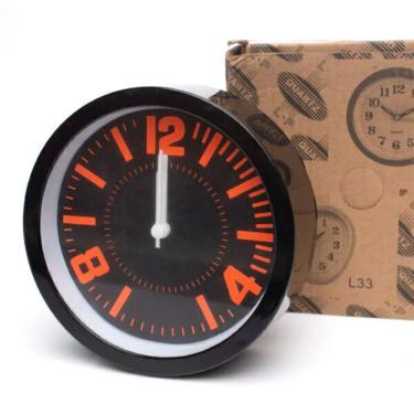 Imagem de Relógio Despertador Modelo Redondo com Alarme e Funcionamento a Pilha em Plástico Resistente Preto