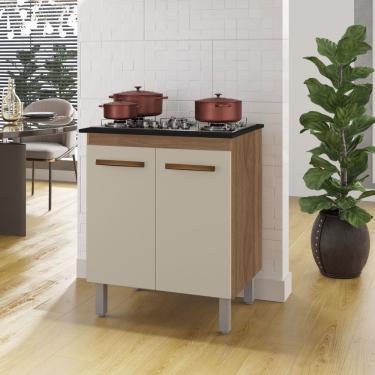 Imagem de Balcão Para Cooktop Jade 5 Bocas - Savana/off White