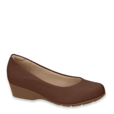 Imagem de Sapato Feminino Salto Baixo Modare Anabela Conforto 7014.200 - 34 - Avelã-Feminino