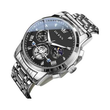 Imagem de Relógio De Quartzo Masculino Luxuoso E À Prova d'Água OLEVS, Multifunc