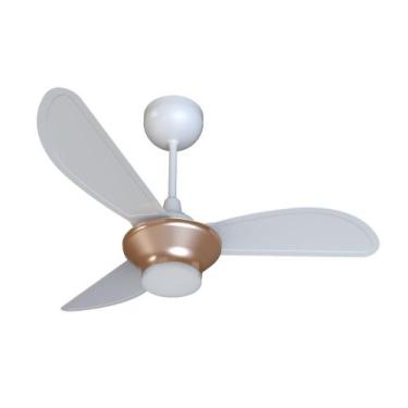 Imagem de Ventilador de Teto Ventisol Mistral Led 18w Bronze/branco 3 Pás Invert
