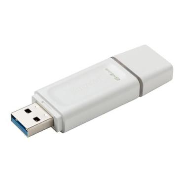 Imagem de Pendrive Kingston Exodia 64GB USB 3.2 - Branco (KC-U2G64-5R), 12 meses
