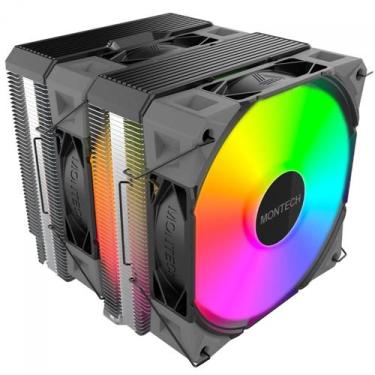 Imagem de Cooler para Processador Montech NX600 ARGB, 120mm, Intel-AMD, PWM, Pre