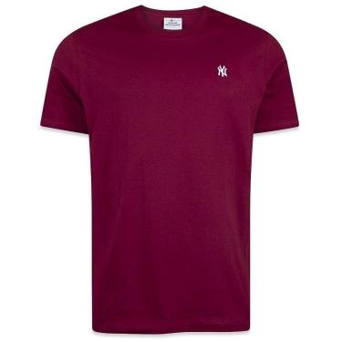 Imagem de Camiseta New Era New York Yankees Mini Logo Bordado Marrom-Masculino