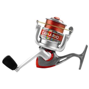 Imagem de Molinete Albatroz Fishing Canário 20 - 3 Rolamentos Com Linha, Cor, Re