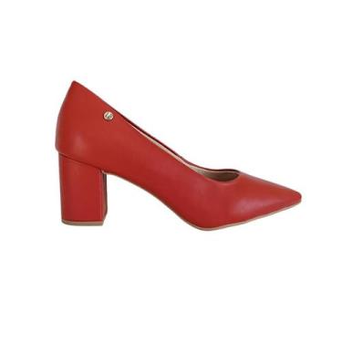 Imagem de Sapato Feminino LiziELizi Scarpin Scarlet Vermelho, Vermelho, 37