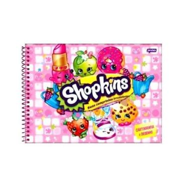 Imagem de Caderno  Cartografia  96 Folhas Shopkins Jandaia