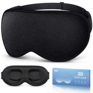 Imagem de Máscara de Dormir Vynix 3D Suave com Bloqueio Total de Luz