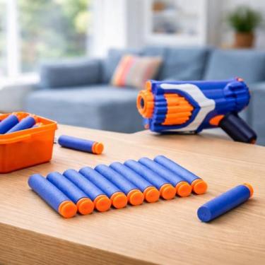 Imagem de Dardos De Eva Compatíveis Com Nerf Com Ventosa 10 Unidades Refil De Es