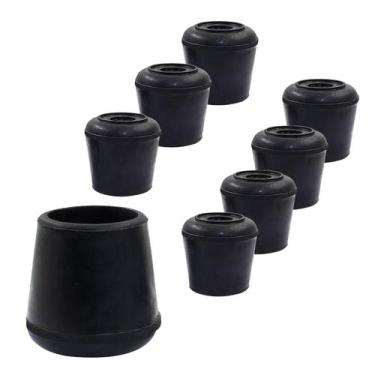 Imagem de Protetores de borracha para pés de cadeira Suiwotin 8 peças 32 mm