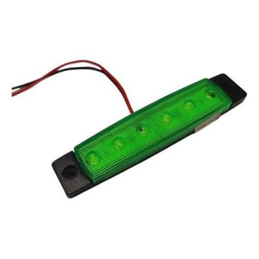 Imagem de Lanterna Led Palito Pisca Lateral Baú Furgão Carroce Verde - Genérica