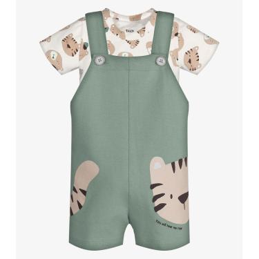 Imagem de Conjunto Infantil Camiseta E Jardineira Trick Nick Verde