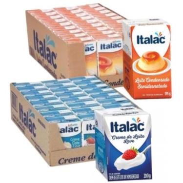 Imagem de Kit Italac - Leite Condensado 27Un + Creme de Leite 24Un