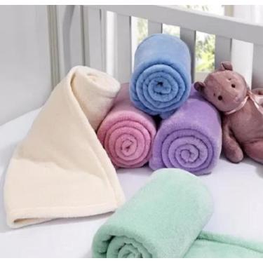 Imagem de Manta Cobertor Bebe Infantil Microfibra Antialérgico 0,80 x 1,00m - Co