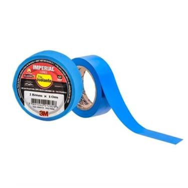Imagem de Fita Isolante Cores Anti Chama 10M Azul Imperial