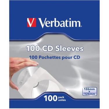 Imagem de Capas de CD/DVD Verbatim  Pacote com 1000 unidades e janela transparen