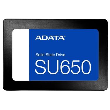 Imagem de SSD Adata SU650 Tecnologia Flash NAND 3D Leitura 520MB-s Preto 512GB