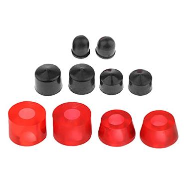 Imagem de Newmind Kit de bucha de caminhão de skate 92A padrão à prova de choque, melhores acessórios para scooter ao ar livre - Vermelho claro