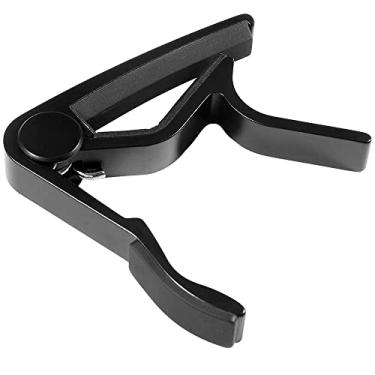 Imagem de Capotraste Braçadeira Ajústavel Para Violão Aço Folk Preto
