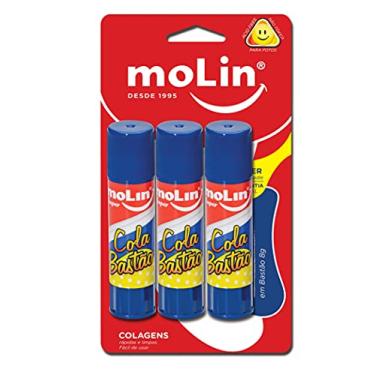 Imagem de Molin Cola em Bastão - 8g - Blister com 3 Unidades