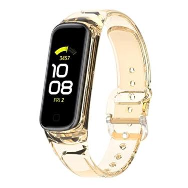 Imagem de BTSEURY Pulseiras de substituição compatíveis com Galaxy Fit2 SM-R220 Smart Bands Pulseira de relógio para homens e mulheres