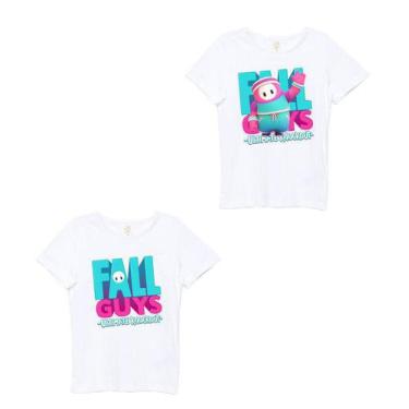 Imagem de Roupa De Criança Camiseta Infantil Fall Guys Kit 2 Peças - Eb