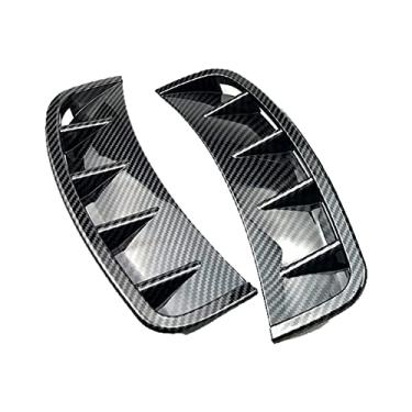 Imagem de FINMOKAL Cobertura De Entrada De Ar Do Pára-Choque Dianteiro De Fibra De Carbono Para Benz Classe A W177 A35 Amg Preto, Fibra De Carbono