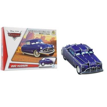 Quebra Cabeça Infantil 3D Madeira MDF Alfabeto 26 Peças Carro Toy