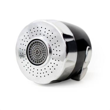 Imagem de Bico Arejador Duplo Jato Abs Preto/ Cromado P/ Bica Gourmet