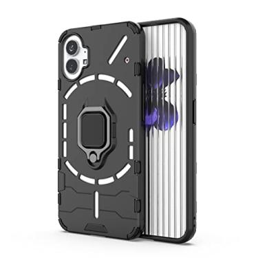 Imagem de For Nothing Phone 1 PC + TPU Shockproof Protective Phone Case with Magnetic Ring Holder