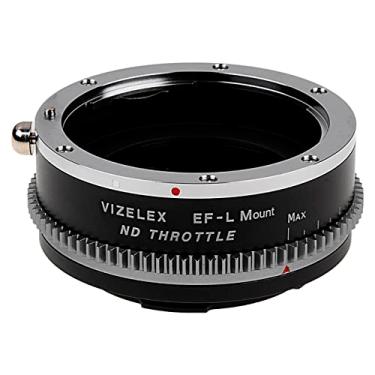 Imagem de Adaptador de lente de acelerador ND Vizelex – Compatível com lentes EOS (EF/EF-S) D/SLR para selecionar câmeras sem espelho L-Mount Alliance com filtro ND variável integrado (2 a 8 paradas)