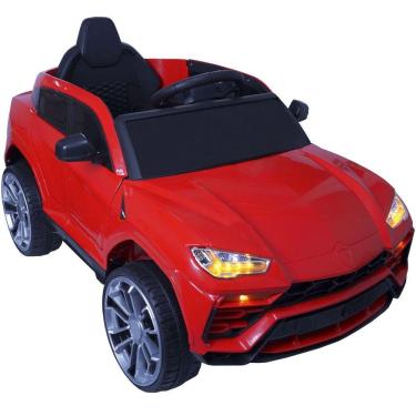 Imagem de Mini Carro Lamborghini Urus Elétrico Infantil 12V Controle Remoto - Importway Vermelho