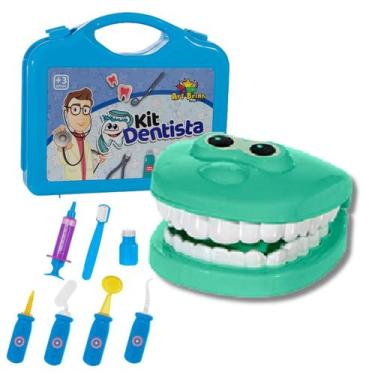 Kit Maleta Dentista Infantil - Brinquedo Doutor Dentinho - Brincando de  Dentista