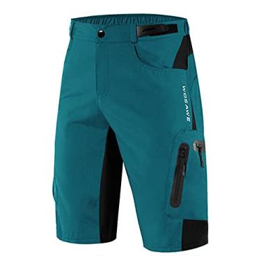 Imagem de Tingpai Homens Solto Fit Shorts de Ciclismo Respirável Secagem Rápida MTB Shorts de Bicicleta Esportes Ao Ar Livre Correndo de Bicicleta Equitação de Fitness Calções de Verão Casuais com 7 Bolsos