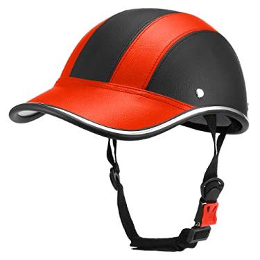Imagem de Tingpai Capacete de segu nça pa ciclismo espo vo ao ar livre Boné de beisebol Chapéu pa scooter de motocicleta