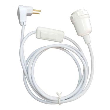 Imagem de Conjunto  iluminação 5 mts fio PP, Interruptor e fio