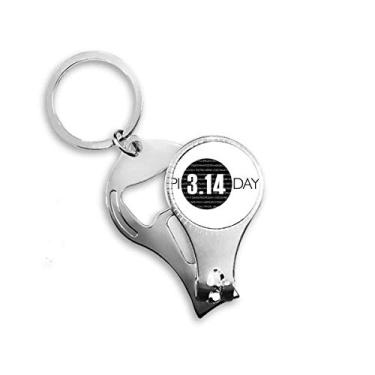 Imagem de 3.14 Pi Day Anniversary Art Deco Presente Fashion Nail Nipper Ring Chaveiro Abridor de Garrafas Cortador