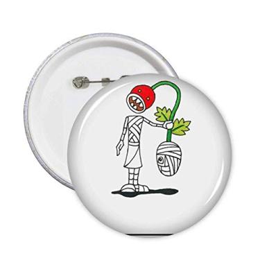 Imagem de Emblema de Halloween Decapitado Fantasma Hórus Broche Emblema Decoração 5 peças