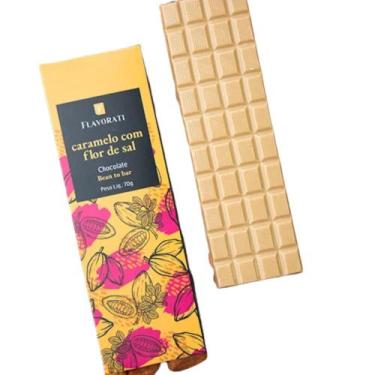 Imagem de Barra De Chocolate 46% Caramelo Com Flor De Sal - 70G - Flavorati