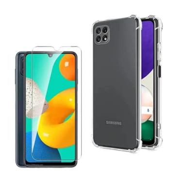 Imagem de Kit Capa Anti Impacto e Película De Vidro Para Samsung Galaxy M32