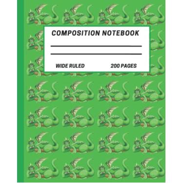 Imagem de Dinosaur Composition Notebook College Ruled: Cute Green Dinosaur Composition Notebook College Ruled, Dinosaur Composition Book