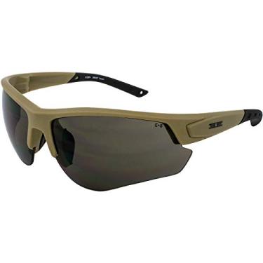 Imagem de Epoch Eyewear Unissex Óculos De Sol De Segurança Para Estande De Tiro Tático Grunt Armações E Lentes Bege Adulto Fumaça