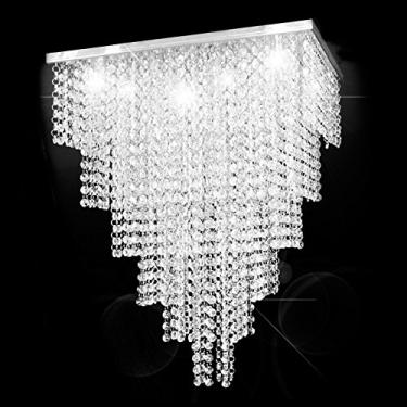 Imagem de Lustre Cristal Original Empire States Quadrado 45X45X55Cm