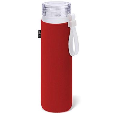 Imagem de Garrafa de Vidro 470 ml Frost Premium TopGet Vermelho